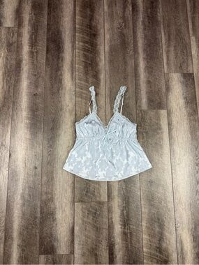 Waverles Jacquard Blue PJ Top